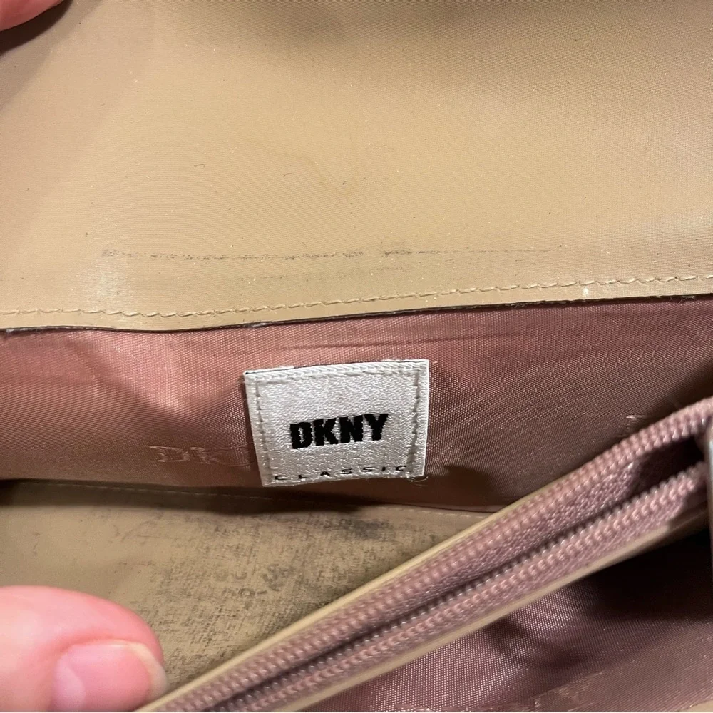 DKNY Beige Logo Wallet